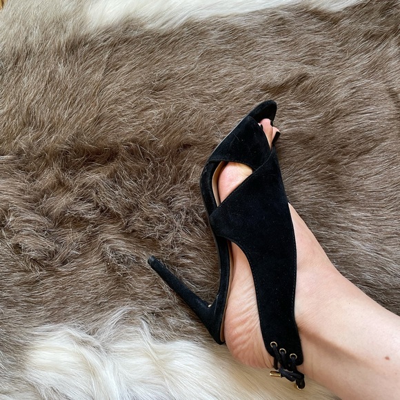 Ann Taylor Shoes - Ann Taylor Lori suede crossover lace sandals